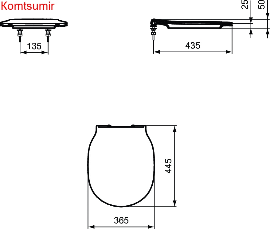 Крышка-сиденье для унитаза Ideal Standard CONNECT AIR микролифт, тонкое, быстросъемное, белое (E036601)