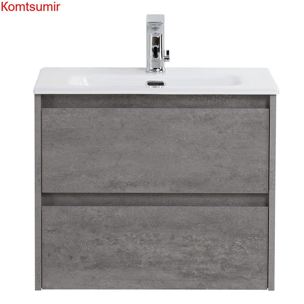 База под раковину подвесная BelBagno KRAFT 39-700/390-2C-SO-CG Cemento Grigio