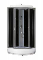 Душевая кабина LORANTO CS-6680-25 G 80х80х215 прозрачное стекло 4мм, поддон 25 см, черная Душевая кабина LORANTO CS-6680-25 G 80х80х215 прозрачное стекло 4мм, поддон 25 см, черная