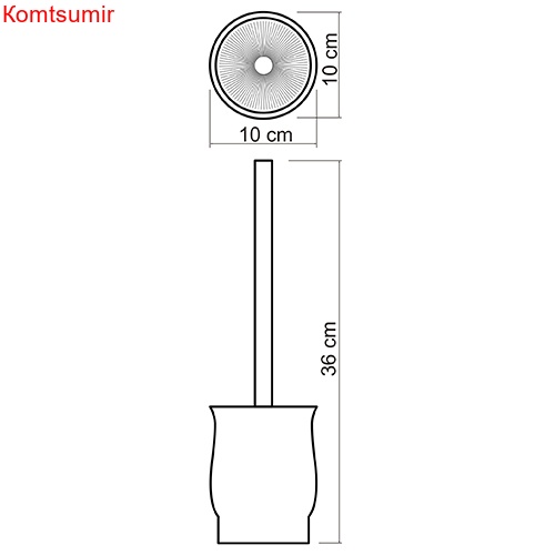 WasserKRAFT C186 Колба с щеткой
