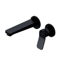 AM.PM F85A72622 X-Joy, смеситель д/умывальника, монтируемый в стену, чёрный, шт.