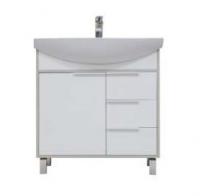 Тумба под раковину AQUATON РИКО 80 напольная, Белый/Ясень Фабрик (1A215401RIB90)