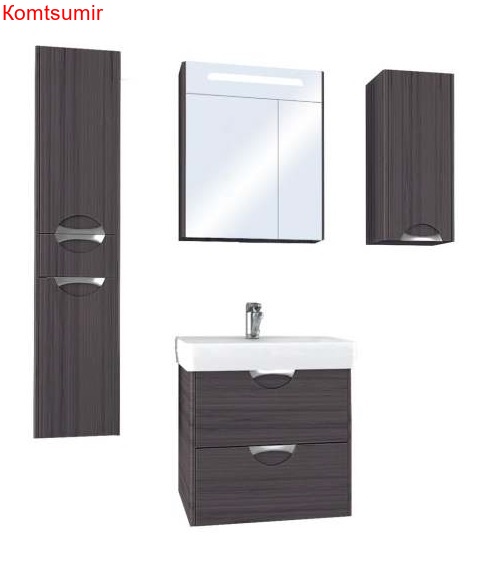 Зеркало-шкаф AQUATON СИЛЬВА 60 с подсветкой, Дуб Макиато (1A216202SIW50)