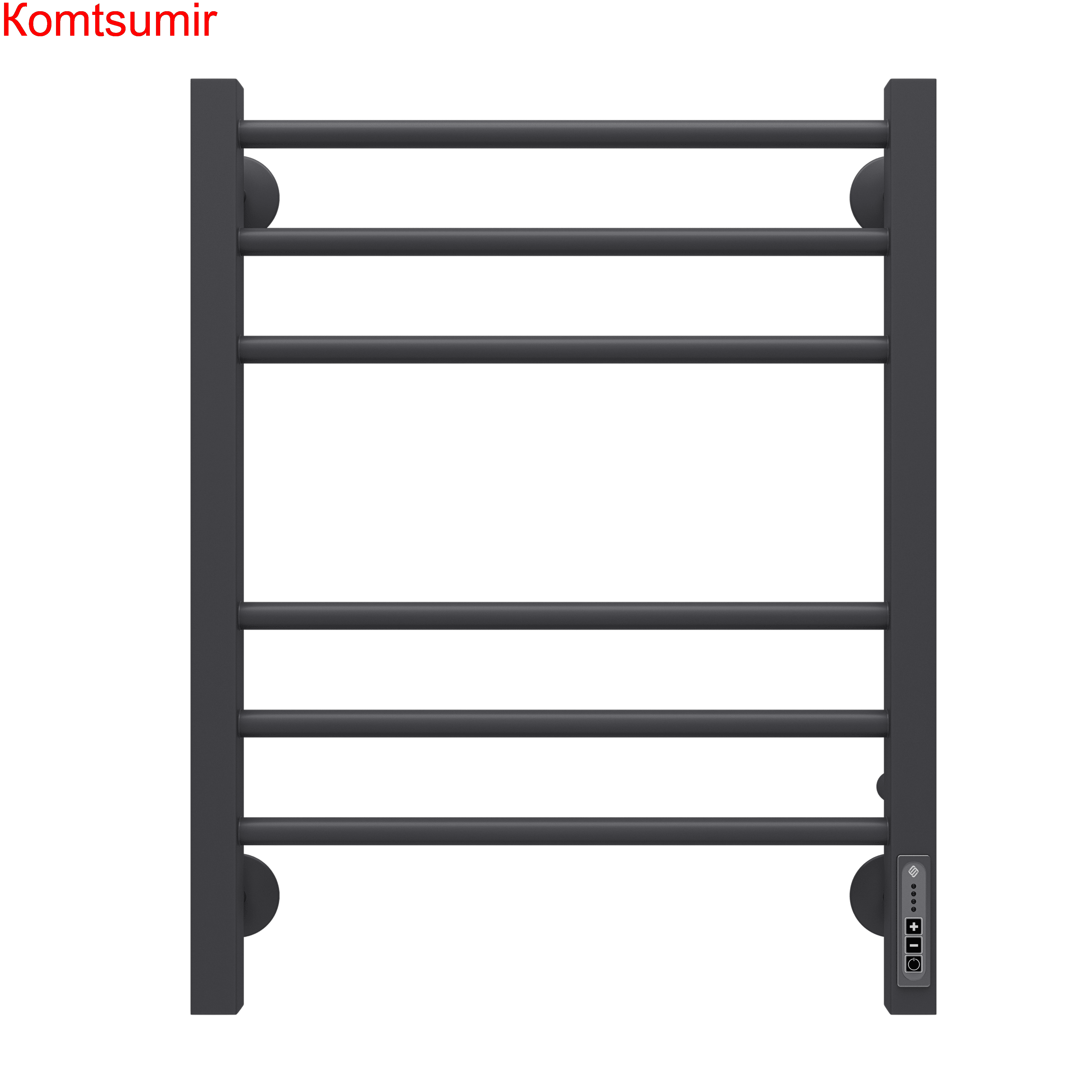 Сицилия П6 450х600 электро КС 9005 матовый  ( new встроен диммер) Полотенцесушитель TERMINUS