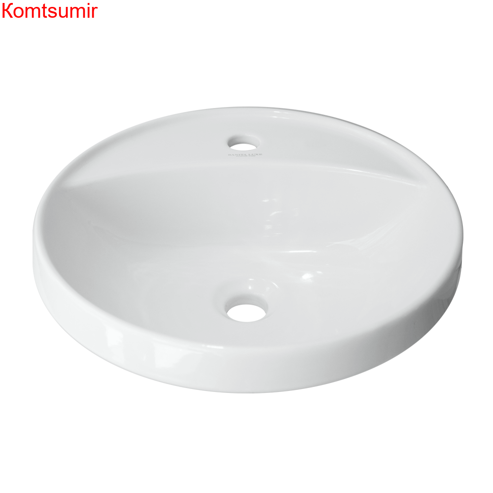 Раковина встраиваемая сверху Sanita Luxe Art Inside 43х43х15.1, фарфор, цвет Белый (WB.IN/Art/43-C/WHT.G/S1)