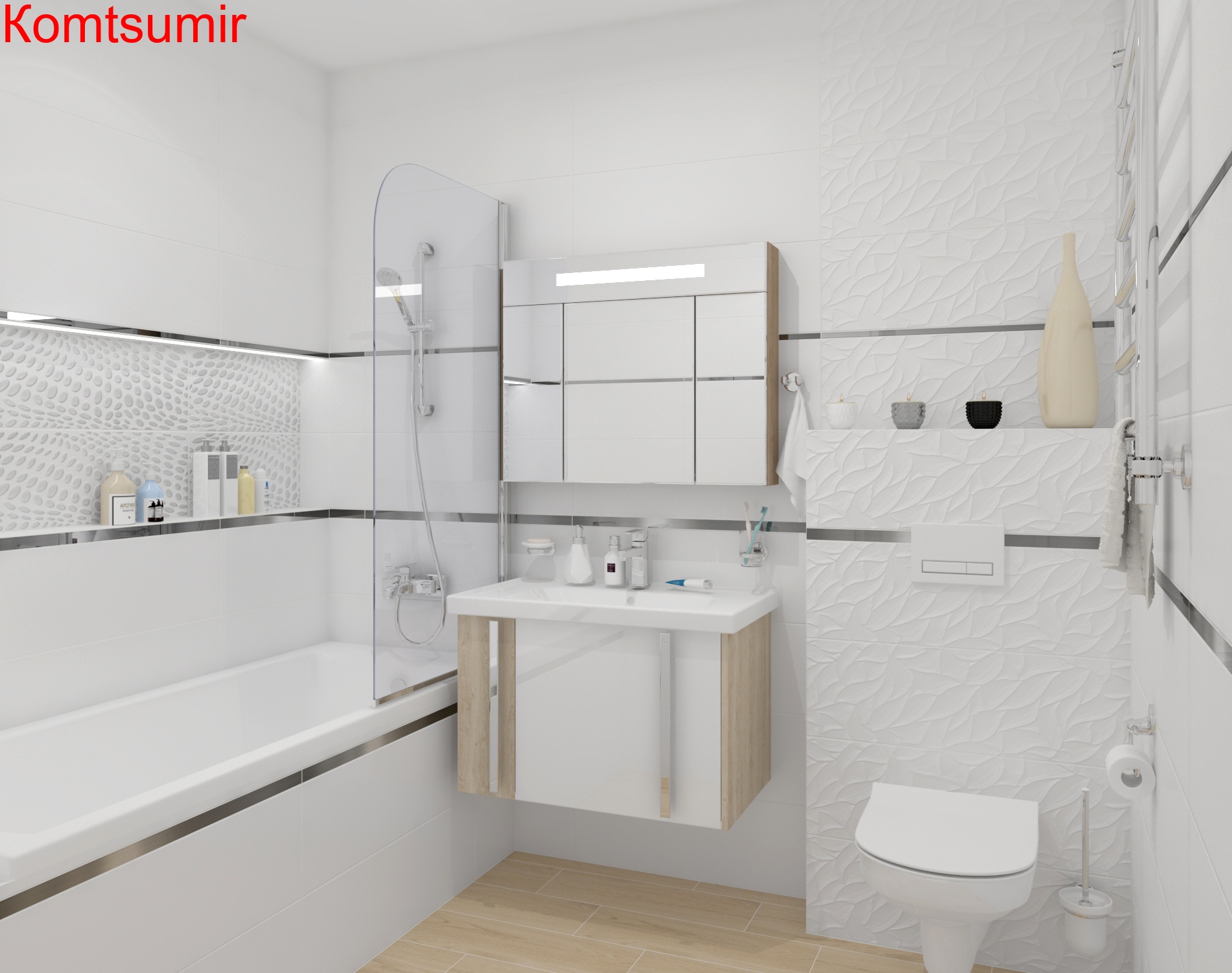 Коллекция Cersanit Glory 750x250 мм Коллекция Cersanit Glory 750x250 мм