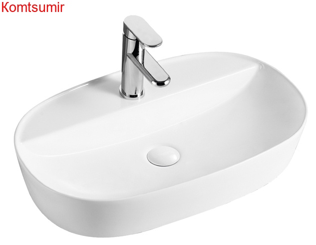 Раковина Azario 610х400х120 накладная, белый (AZ-2203)