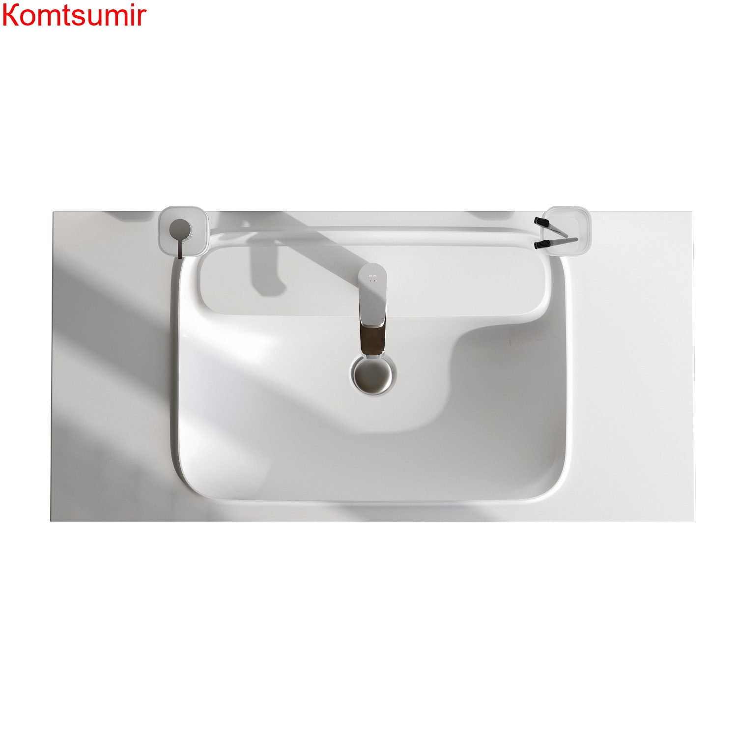 M8FWPC1000WM Func, Раковина мебельная, литьевой мрамор, 100 см, цвет белый матовый