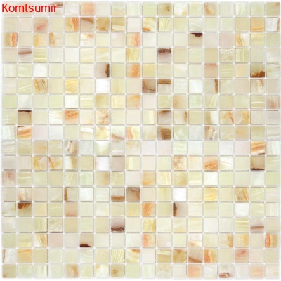 Мозаика Caramelle Mosaic Onice Jade Bianco POL 15x15x7