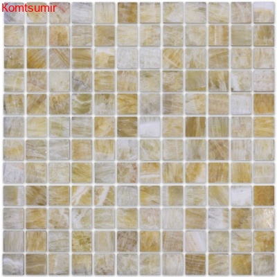 Мозаика Caramelle Mosaic Onice beige POL 23x23x8 Мозаика Caramelle Mosaic Onice beige POL 23x23x8