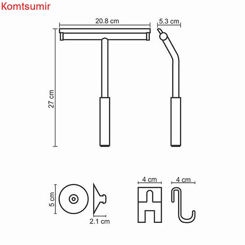 WasserKRAFT K-211 Скребок для душевой кабины