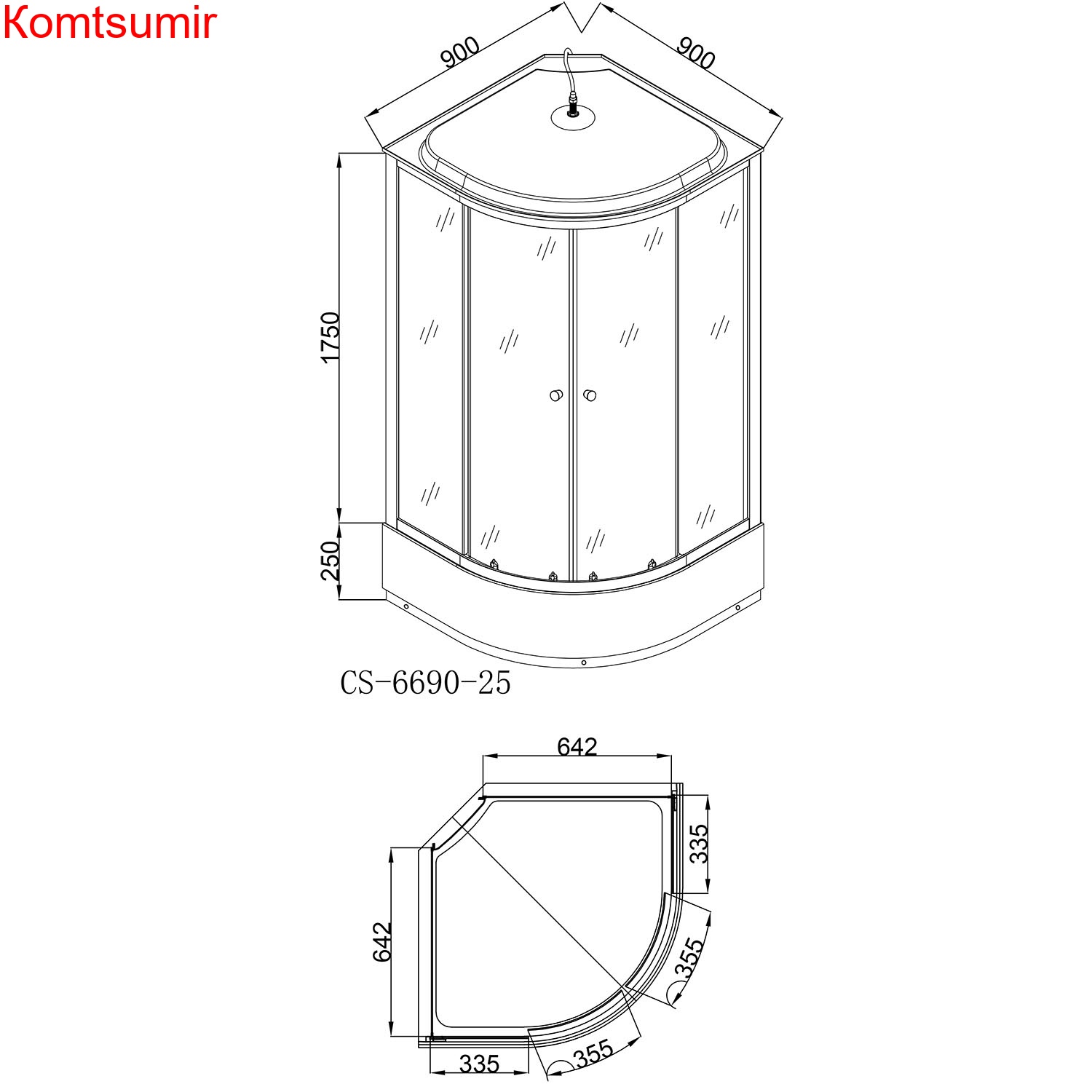 Душевая кабина Loranto 90х90х215 поддон 25 см, черный кирпичный узор, серое стекло 4мм, профиль черный (CS-6690-25GB 90) Душевая кабина Loranto 90х90х215 поддон 25 см, черный кирпичный узор, серое стекло 4мм, профиль черный (CS-6690-25GB 90)