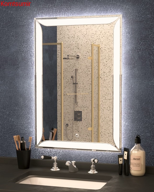 Зеркало AZARIO Teodoro 550*800, влагостойкое с подсветкой и гравировкой Зеркало AZARIO Teodoro 550*800, влагостойкое с подсветкой и гравировкой