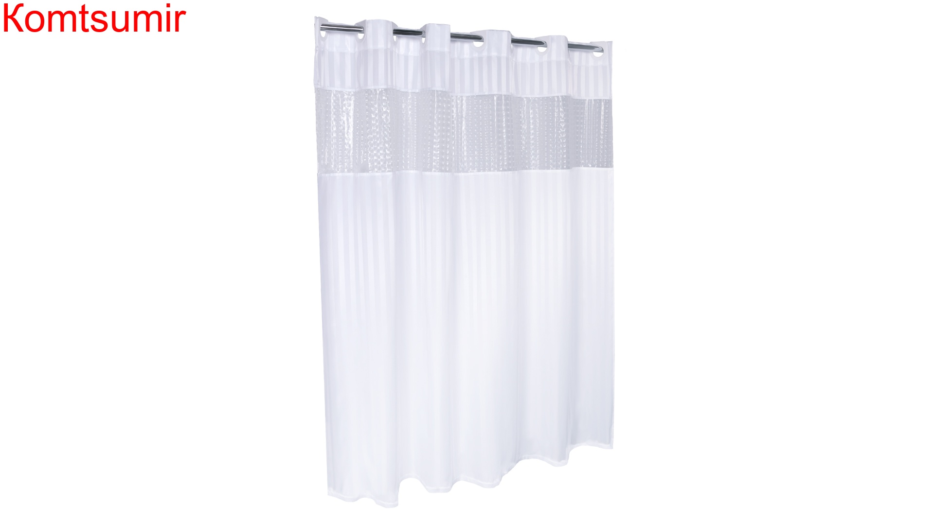 Шторка для ванной Fixsen Hotel FX-5115E прозрачная