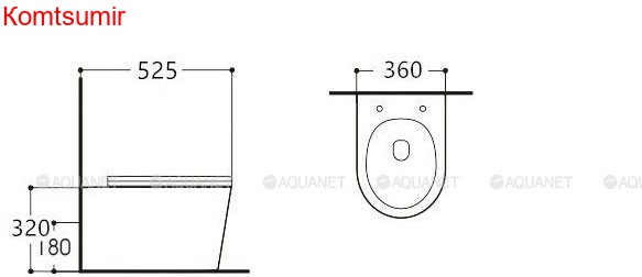 Унитаз подвесной Aquanet Rimless Atago 2.0 W LX-1905