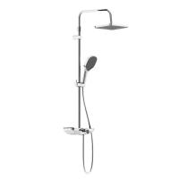 Damixa 940730000 Merkur душевая система с ванно-душевым смесителем-полкой и прогрессивным картриджем, хром