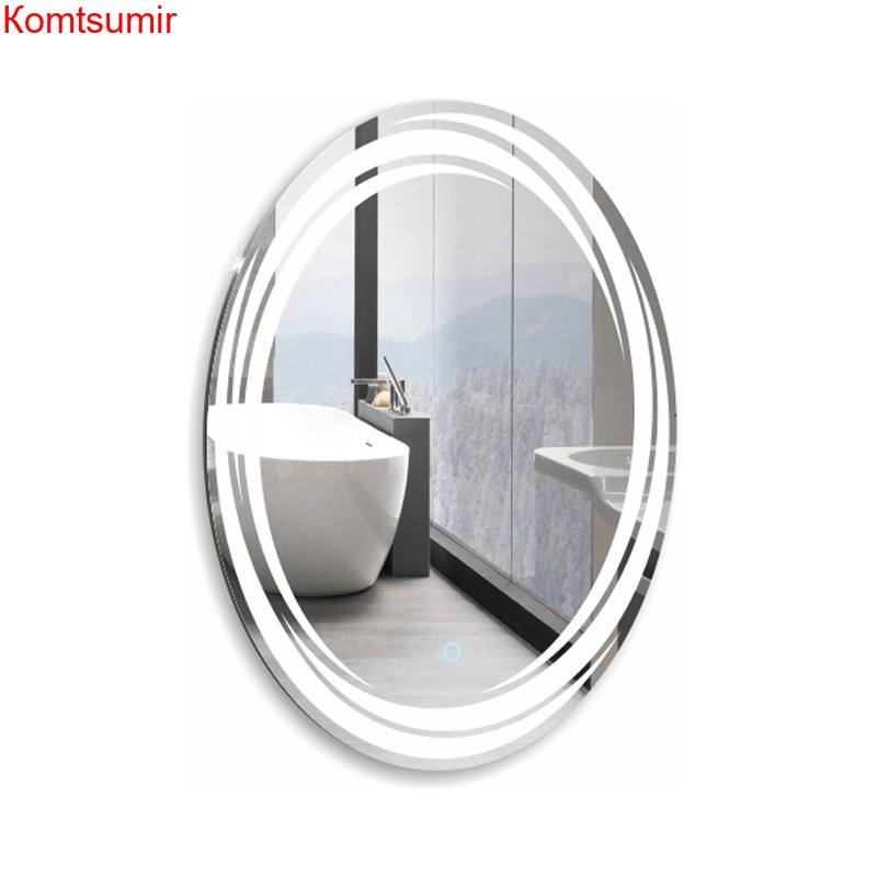 Зеркало AZARIO Нормандия 570*770, круглое, сенсорный выключатель, подогрев