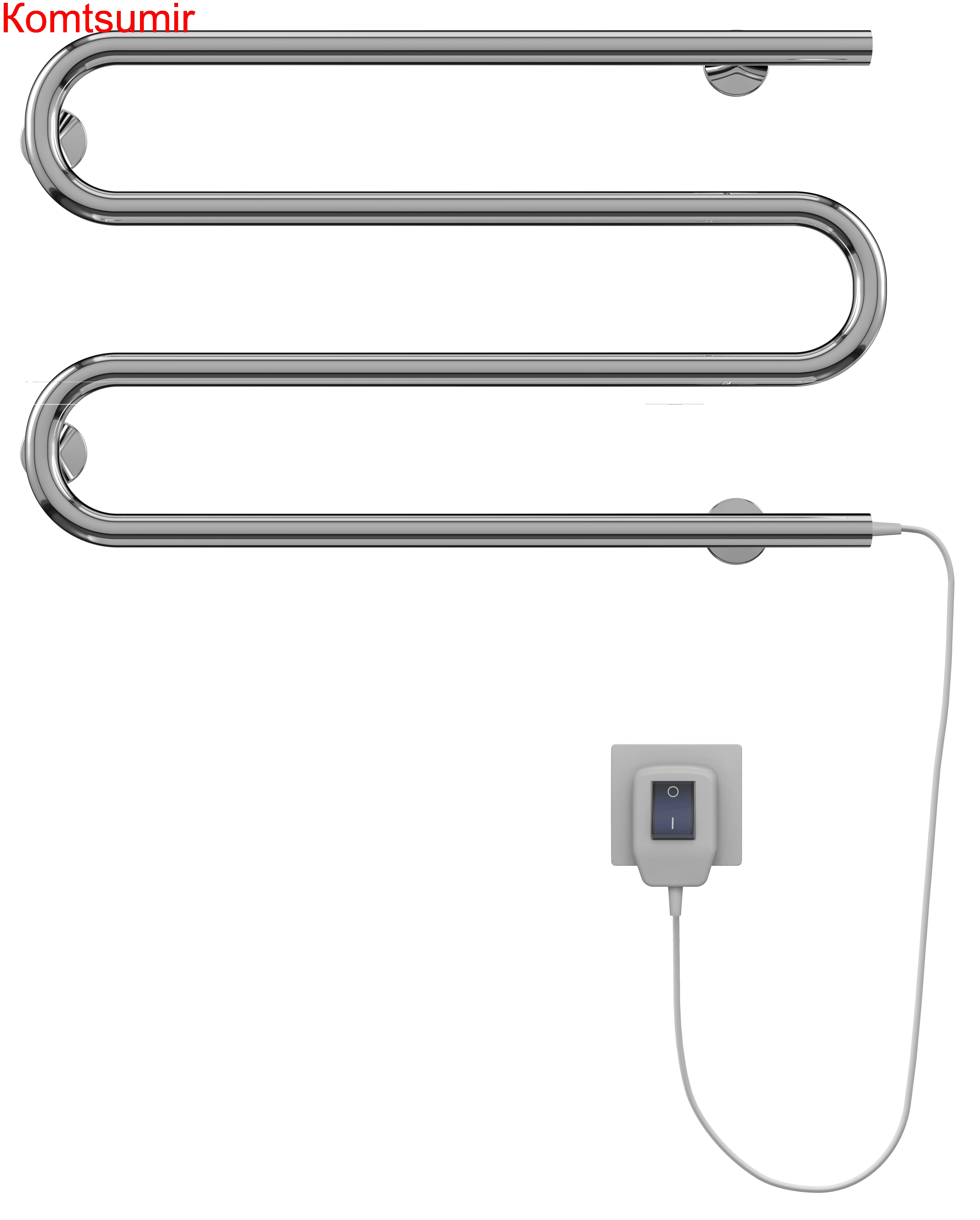 Электро 25 М-обр 600х350 Полотенцесушитель  TERMINUS