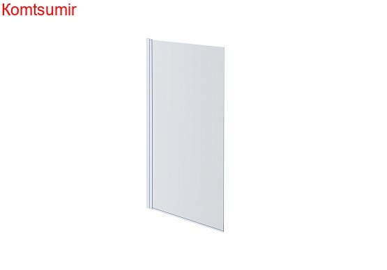 Aquatek Шторка на ванну "Дельта", поворотная, одноэлементная 150х80, хром