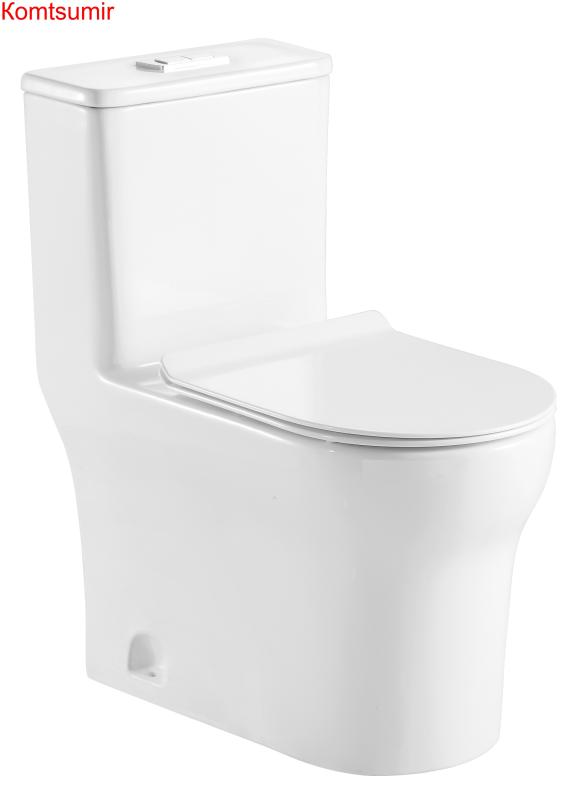 Унитаз-моноблок AZARIO SINTO 720х390х765 напольный в комплекте с сиденьем дюропласт микролифт, белый (AZ-1098)