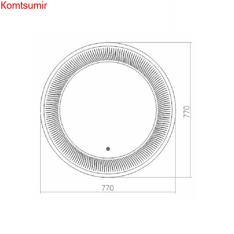 Зеркало AZARIO Марс D770 LED, LED-подсветка, сенсорный выключатель
