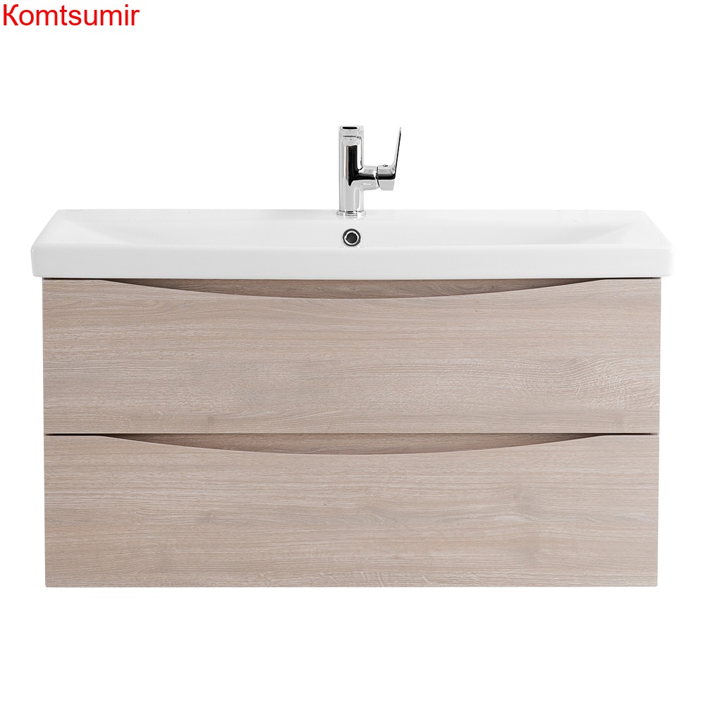 База под раковину подвесная BelBagno MARINO-CER-1000-2C-SO-RG-P Rovere Grigio