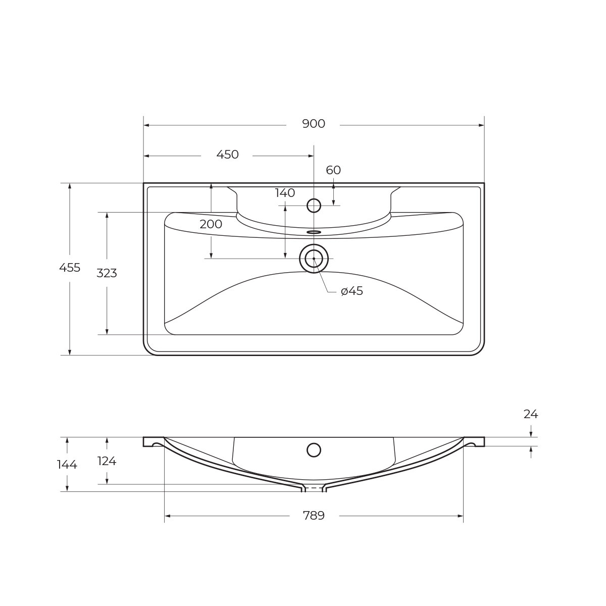 Раковина из литьевого мрамора BelBagno BB900/455-LV-MR-ALR