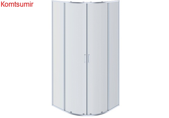 Aquatek Душевой уголок 1/4 круга, двери раздвижные 200х100x100, хром Aquatek Душевой уголок 1/4 круга, двери раздвижные 200х100x100, хром