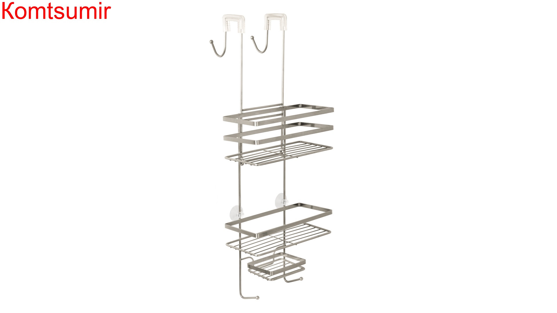 Полка прямоугольная двухэтажная хром Fixsen FX-871