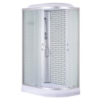 Душевая кабина Loranto 120х80х215 левосторонняя, поддон 13см, белый кирпичный узор, матовое стекло 4мм, профиль хром (CS6612013LFW120) Душевая кабина Loranto 120х80х215 левосторонняя, поддон 13см, белый кирпичный узор, матовое стекло 4мм, профиль хром (CS6612013LFW120)