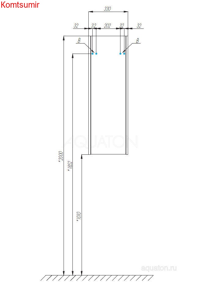 Шкафчик AQUATON Сакура подвесной, правосторонний, светлое дерево (1A220803SKW8R)