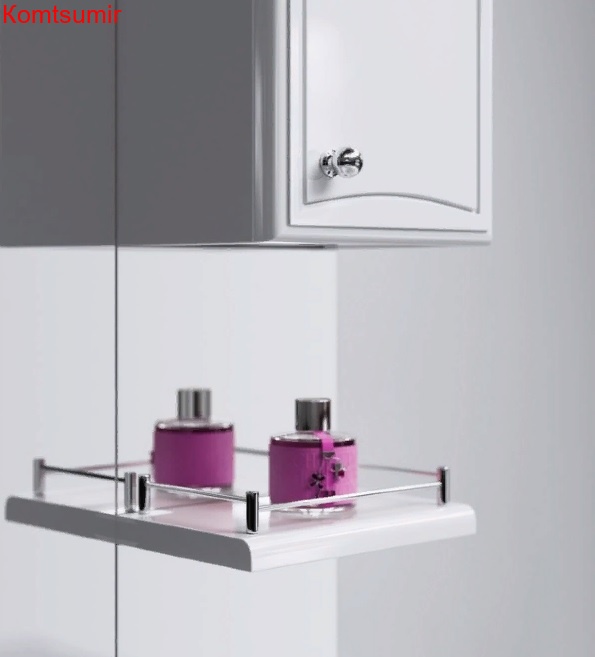 Тумба с раковиной Aqwella Барселона Люкс 65 с бельевой корзиной Тумба с раковиной Aqwella Барселона Люкс 65 с бельевой корзиной