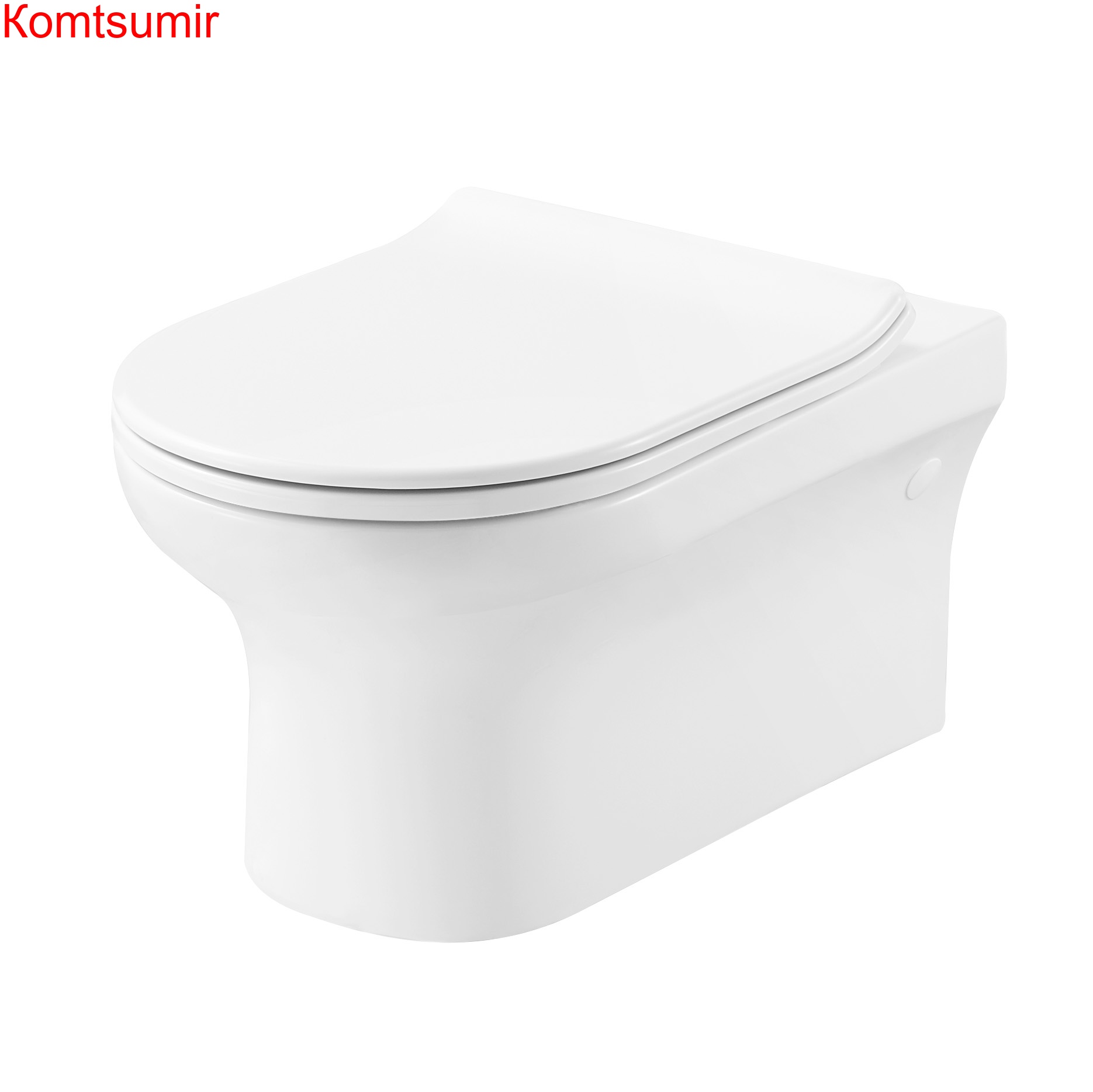 ARCHI Унитаз подвесной с тонкой крышкой микролифт безободк., с креплениями (360*550*300)