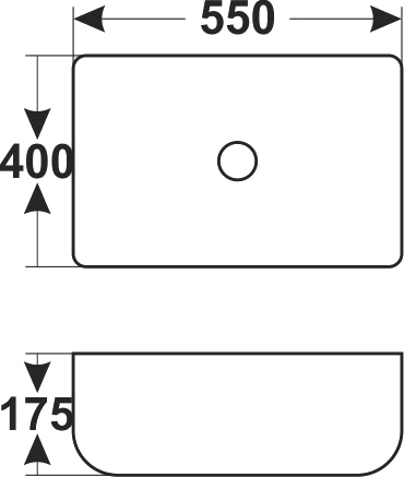 Раковина MELANA MLN-541