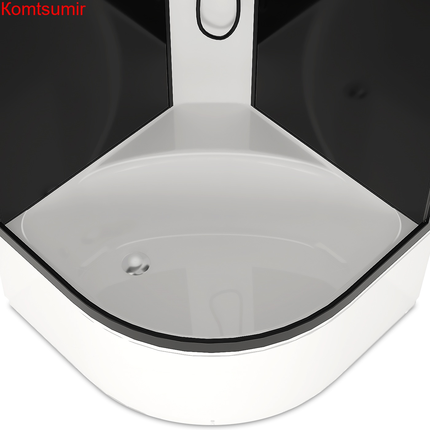 Душевая кабина DOMANI-Spa Delight Slim 110 high Чёрное стекло (100*100) Душевая кабина DOMANI-Spa Delight Slim 110 high Чёрное стекло (100*100)