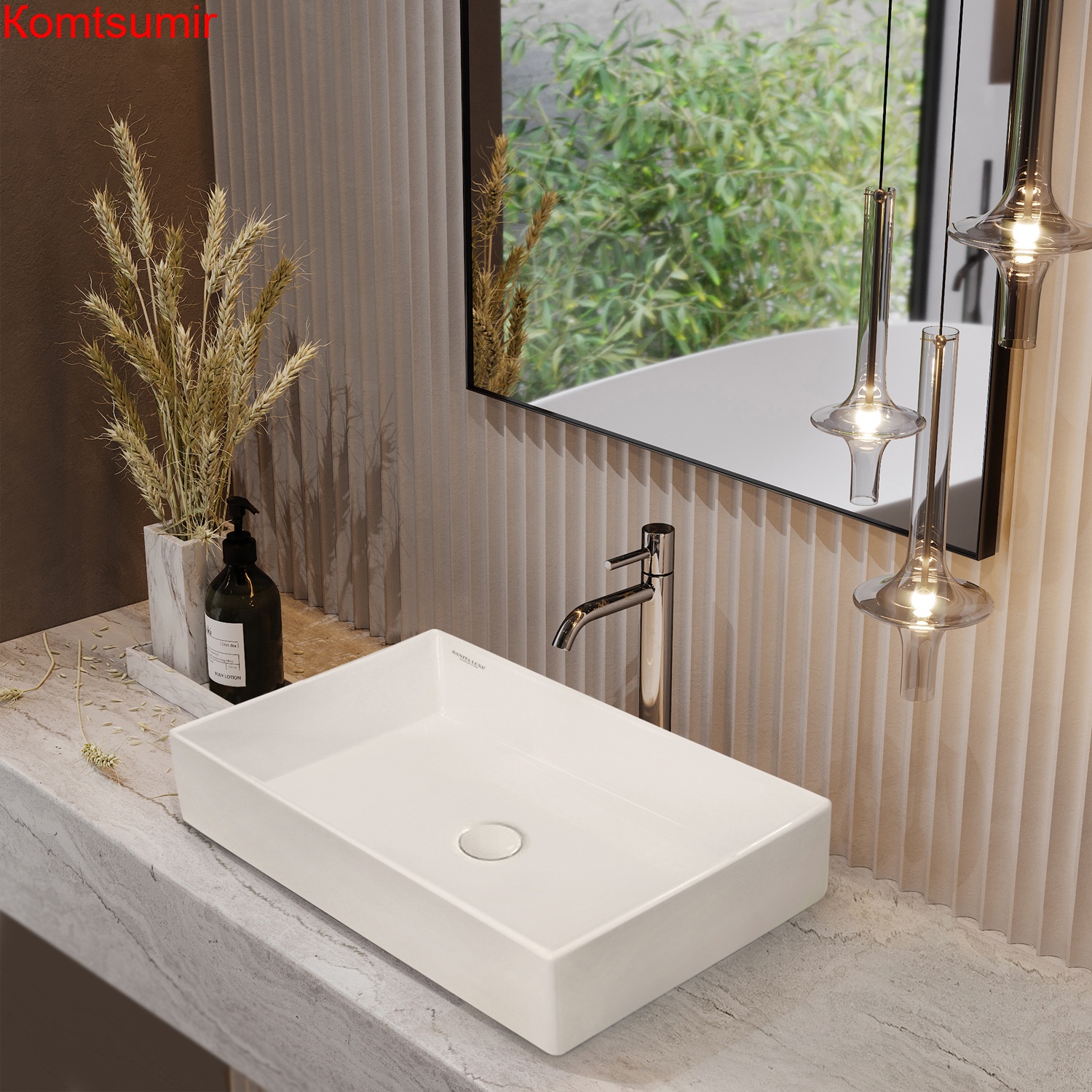 Раковина накладная Sanita Luxe 600х420х130 Novel Slim-60 белая (NOV60SLWB01S)