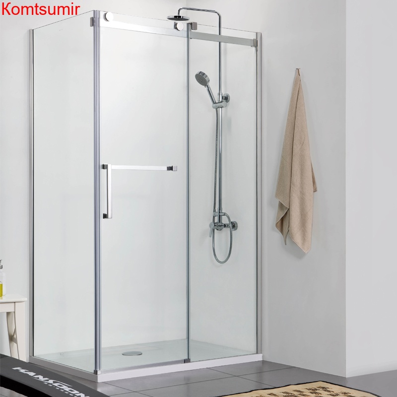 Душевое ограждение Azario VANCOUVER (900*1200*2000) L/R БЕЗ ПОДДОНА (раздвижная дверь), серебро, стекло