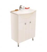 Тумба под раковину AQUATON ФИДЖИ 60 напольная, белая (1A179601FG010)