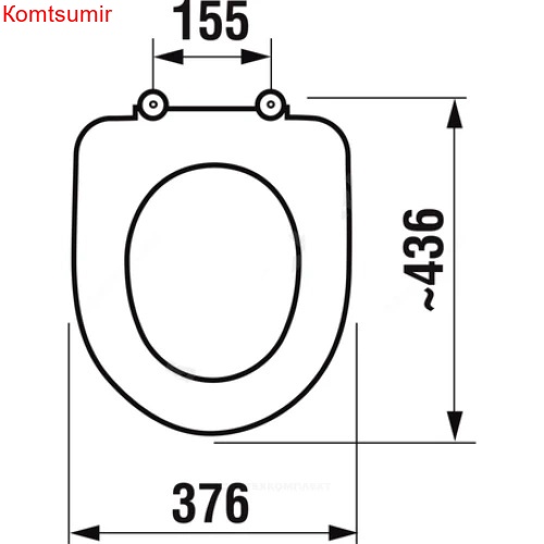 Крышка-сиденье для унитаза Jika BALTIC дюропласт (8.9328.1.300.063.9)
