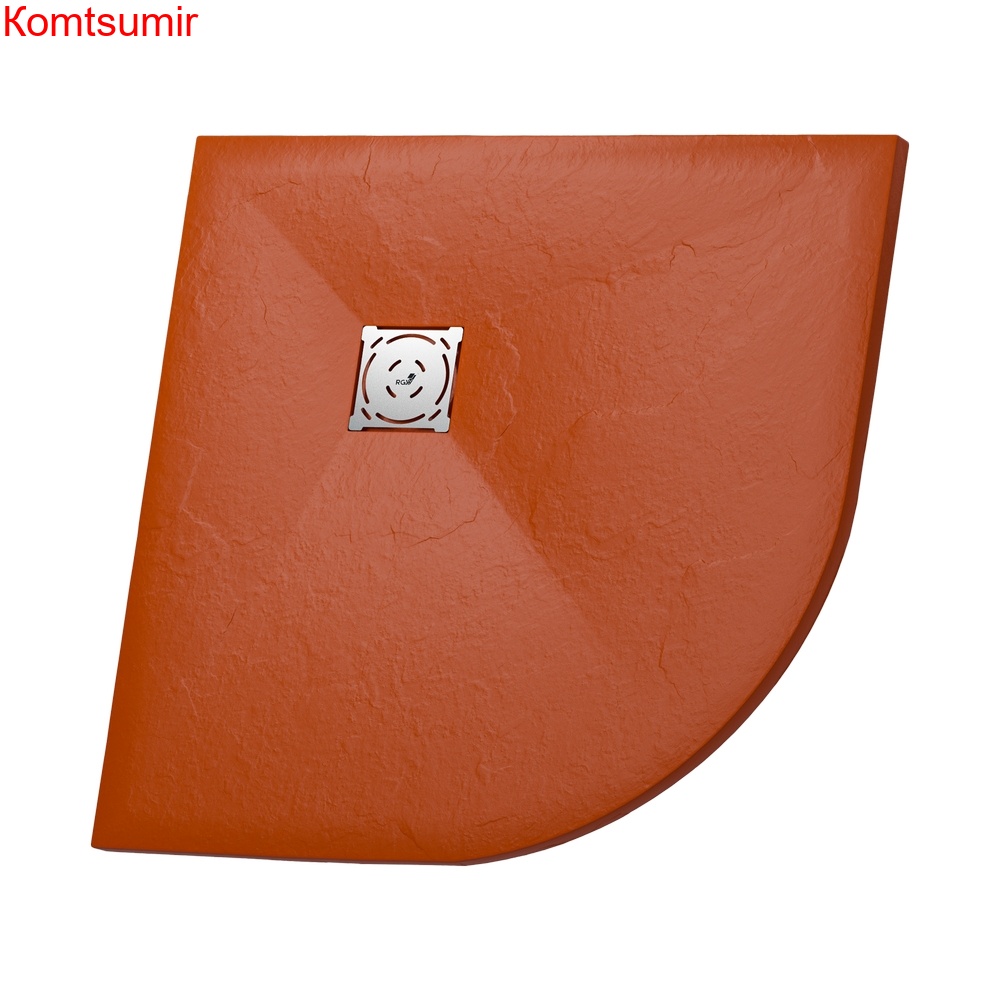 Душевой поддон полукруглый RGW ST/R-Tr Терракот 900x900 Душевой поддон полукруглый RGW ST/R-Tr Терракот 900x900