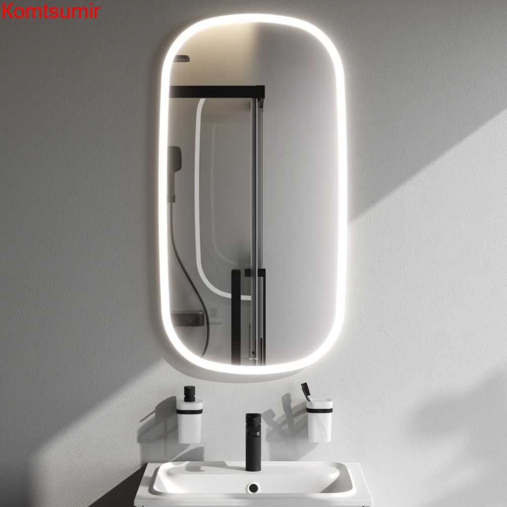 M8FMOX0551WGH Зеркало универсальное с контурной LED-подсветкой, ИК- сенсором,вытянутое, 55*100 см M8FMOX0551WGH Зеркало универсальное с контурной LED-подсветкой, ИК- сенсором,вытянутое, 55*100 см