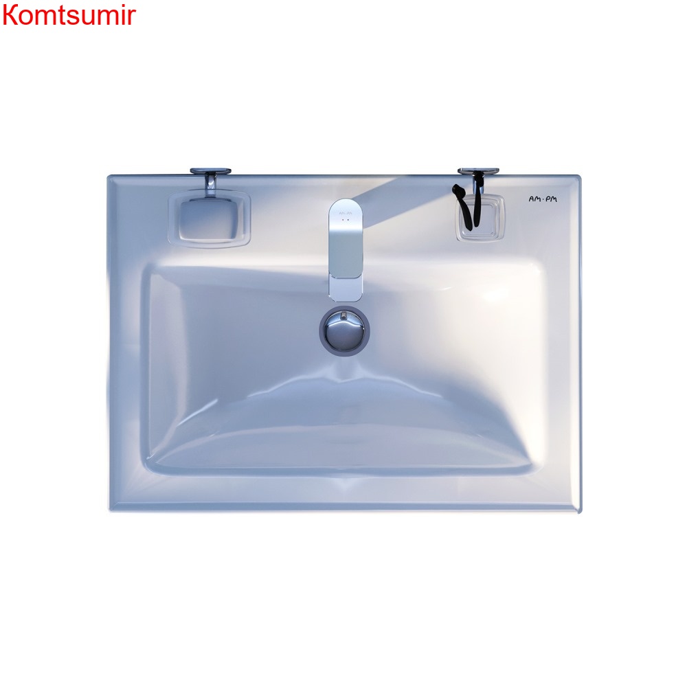 M85AWCC0652WG64 X-Joy, Раковина мебельная, керамическая, 65 см, встроенная, цвет: белый, глянец