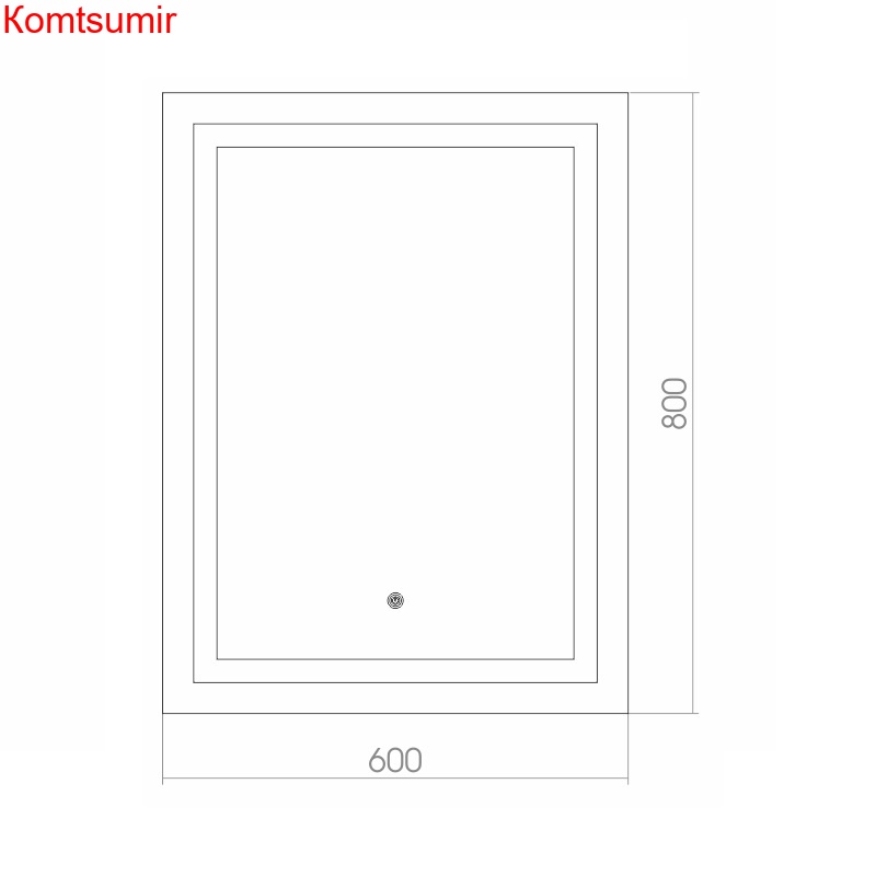 Зеркало AZARIO Рига, сенсорный выключатель