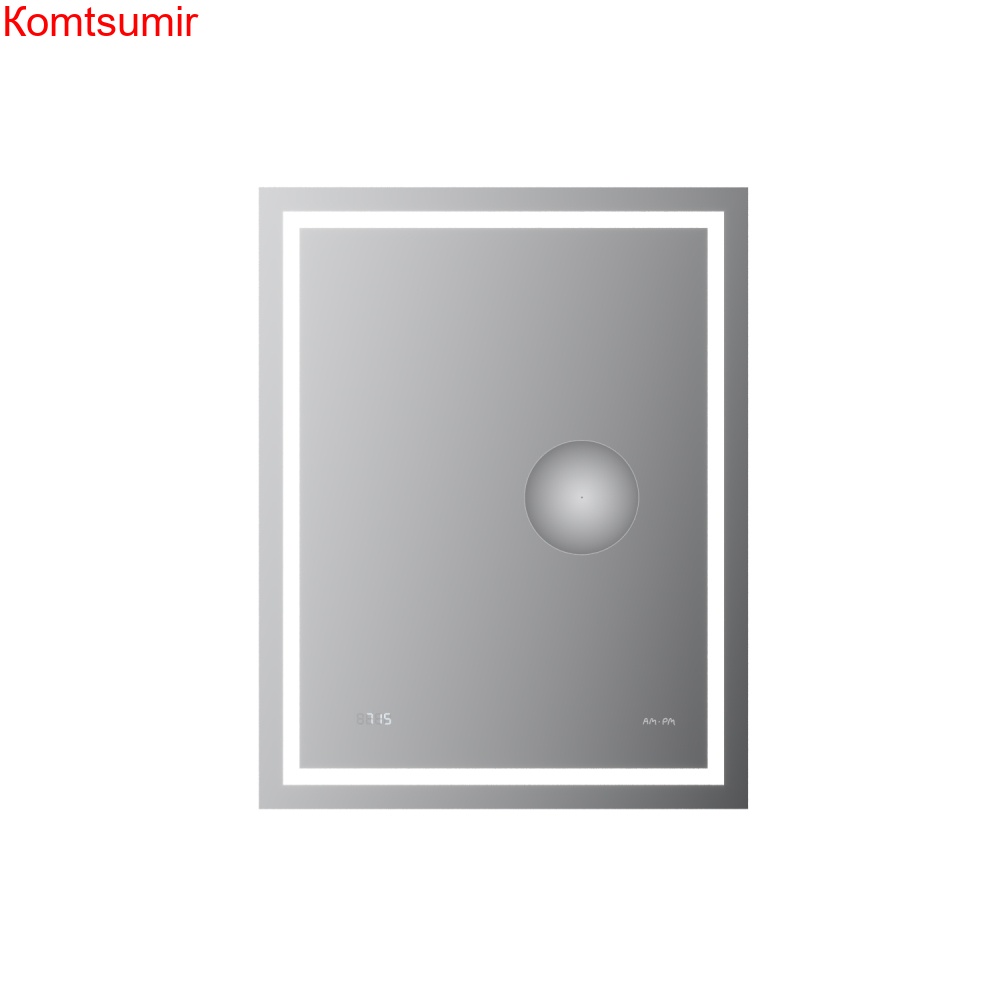 M91AMOX0553WG Универсальное зеркало с контурной Led-подсветкой, часами и косметическим зеркалом, 55 M91AMOX0553WG Универсальное зеркало с контурной Led-подсветкой, часами и косметическим зеркалом, 55