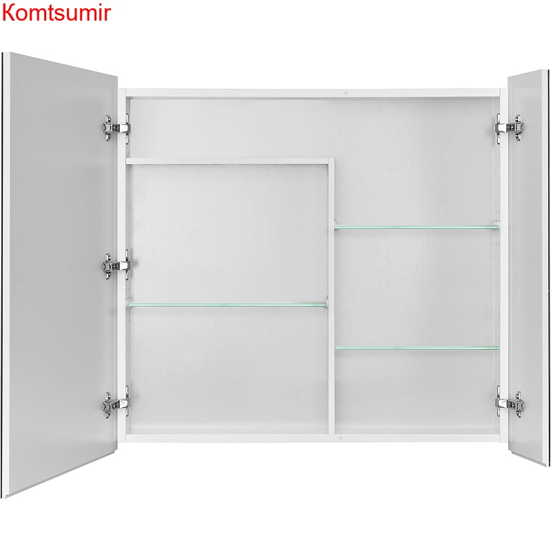 Зеркальный шкаф Aquaton Лондри 80 белый глянцевый (1A267202LH010)