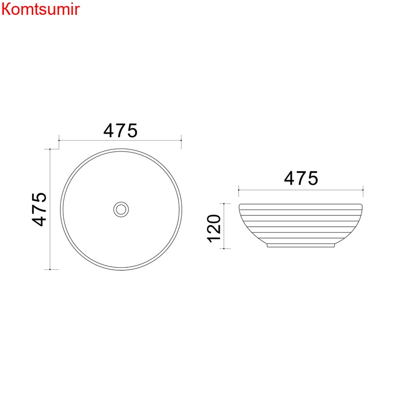 Раковина Trend ультратонкая, белая (XML4004-1-B20)