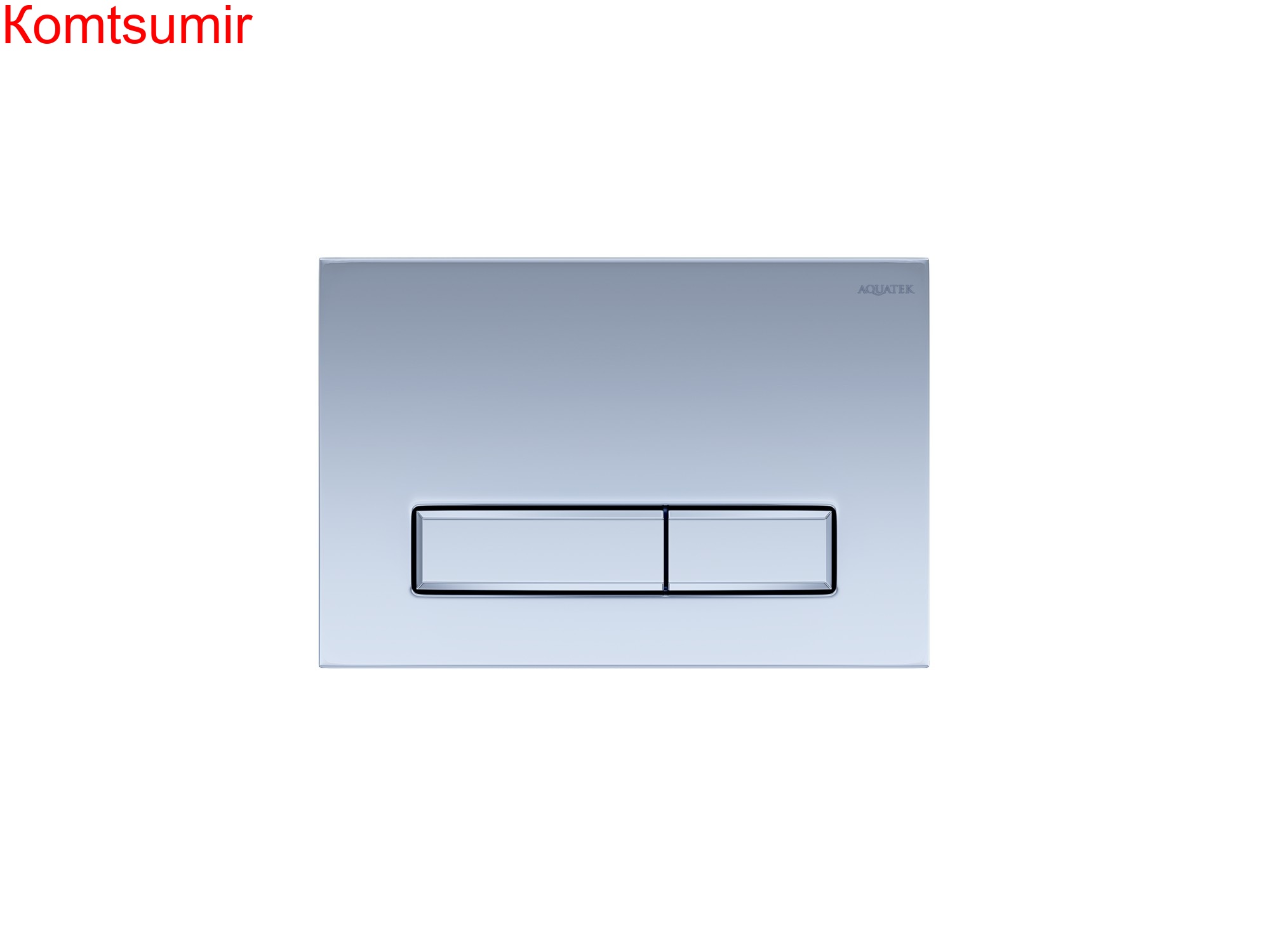 Панель смыва Aquatek Slim Хром матовая (клавиши прямоугольные) KDI-0000024