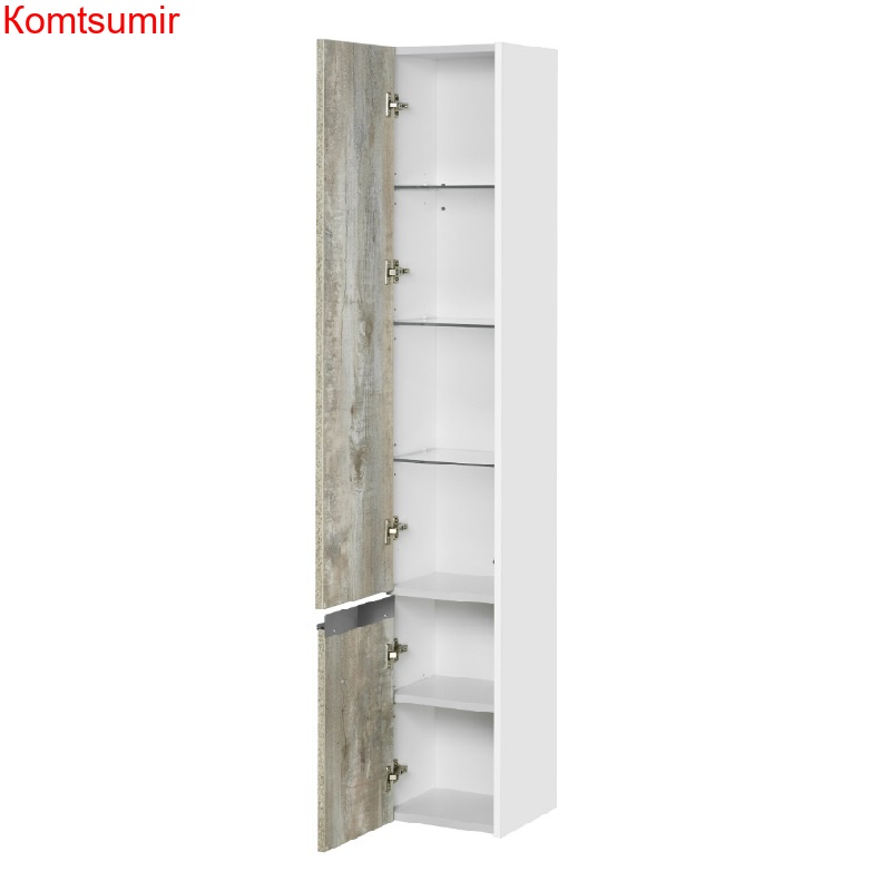 Пенал подвесной AQUATON Капри левый, бетон пайн (1A230503KPDAL)