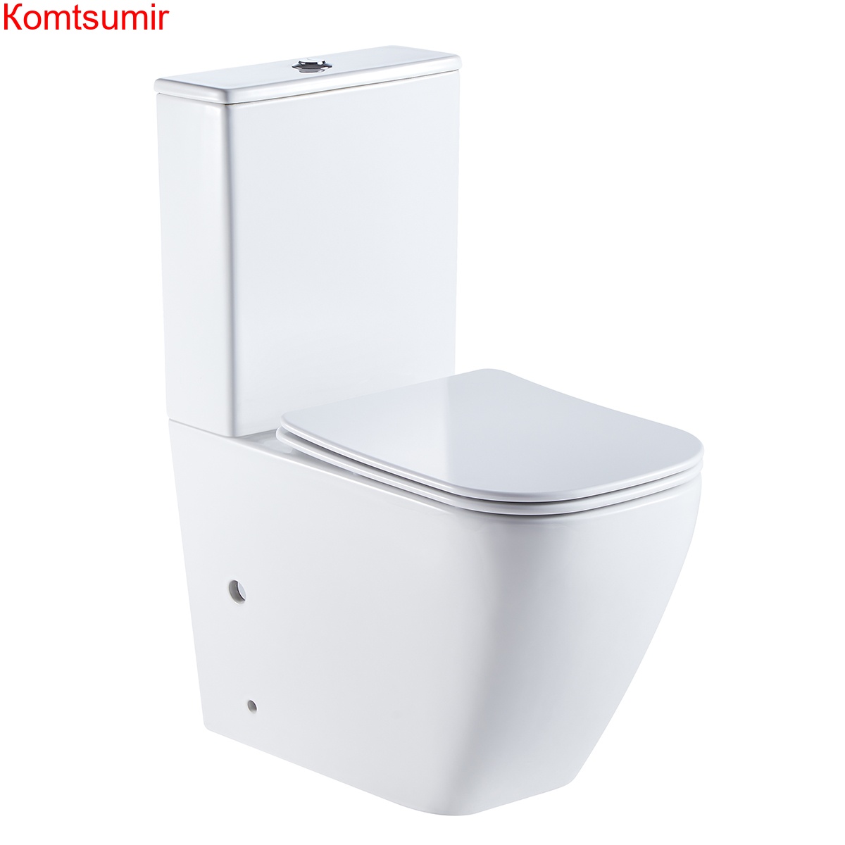 Унитаз напольный Azario LEVANTO 620x380x830 безободковый в комплекте с бачком и сиденьем дюропласт микролифт (AZ-1228A)