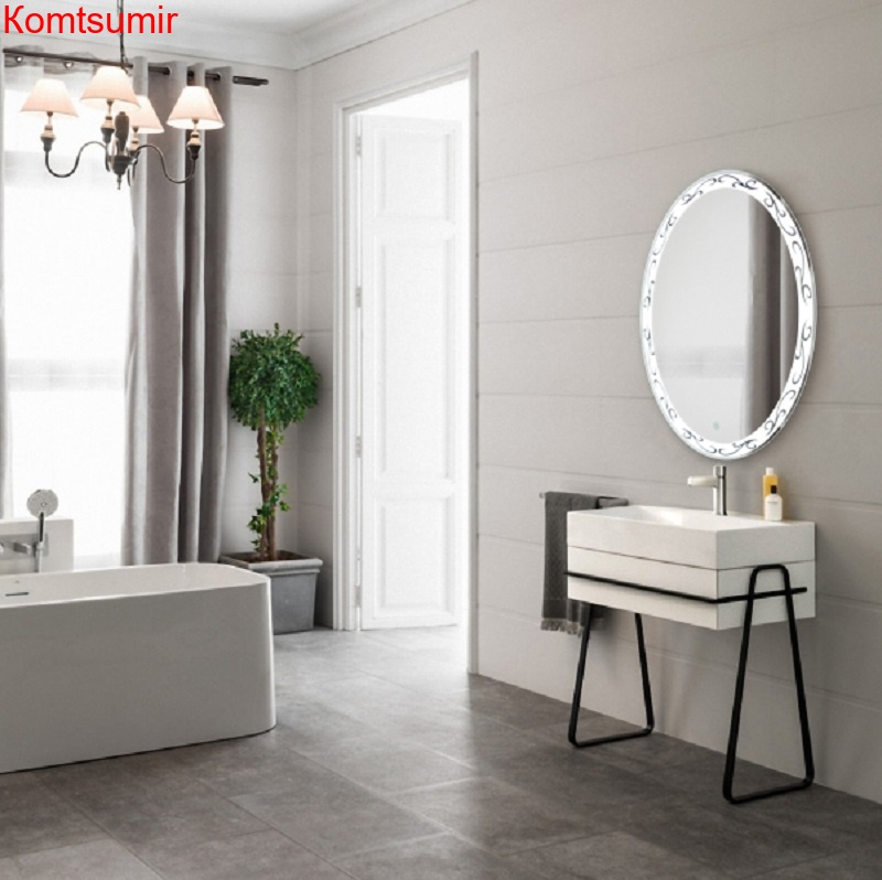 Зеркало Azario Нанси 570*770, LED-подсветка, сенсорный выключатель Зеркало Azario Нанси 570*770, LED-подсветка, сенсорный выключатель